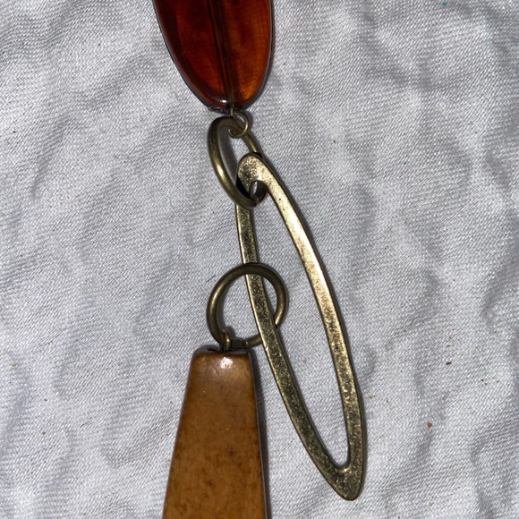 Necklace-Xtra long earthtone necklace - Picture 12 of 12